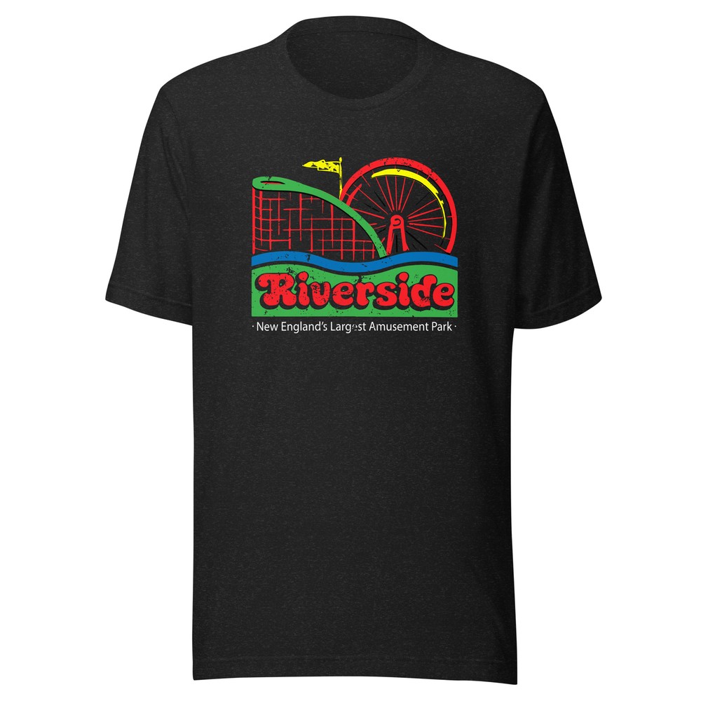 Riverside Amusement Park Retro 1980s Unisex T-Shirt – Agawam, Massachusetts