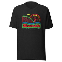 Riverside Amusement Park Retro 1980s Unisex T-Shirt – Agawam, Massachusetts