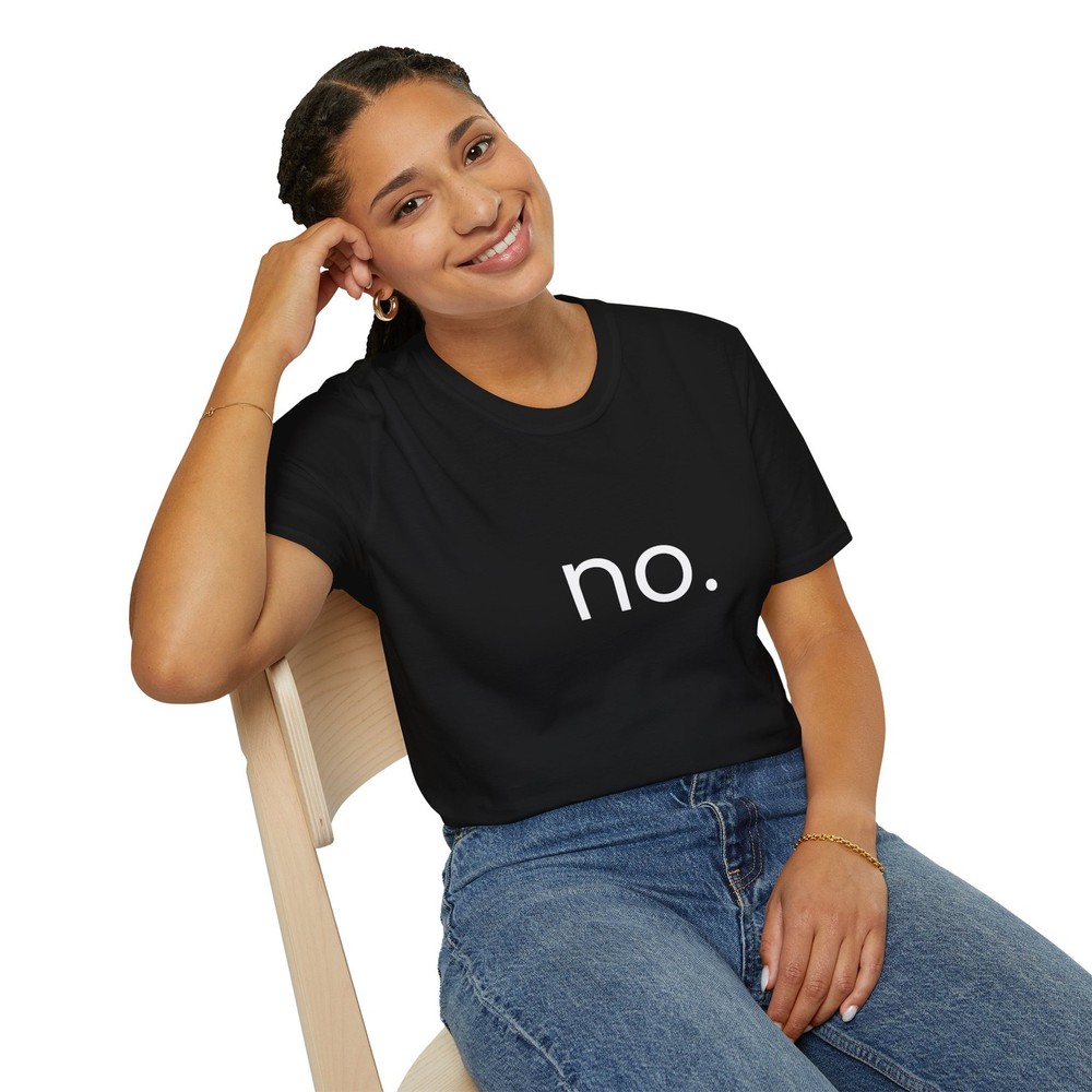 The ‘no.’ T-Shirt Unisex Softstyle Casual Tee Everyday Wear Gift Minimalist