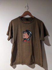 Vintage Guerrilla Warfare Mao Tse-Tung Green Brown X-Large T-Shirt