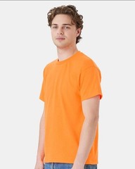 Hanes 5170 5XL EcoSmart Crewneck Short Sleeve Tee Pit to Pit 31″ Safety Orange