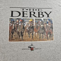 Vintage Kentucky Derby 131 Shirt Mens XL Gray Gildan Horse Racing Tee T-Shirt