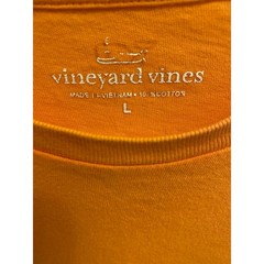 Vineyard Vines Men’s Size Large Orange Nautical Sea boat Print T-Shirt