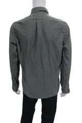 The Men’s Store at Bloomingdale’s Mens ButtonUp Check Cotton Shirt Green Size M