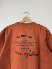Helmut Lang Fashion Brand Vienna Austria Orange Tee Shirt – Medium