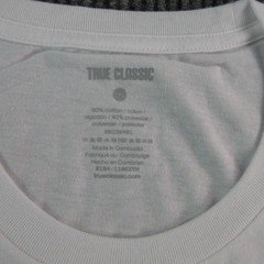 True Classic Shirt Mens 3XL Black White Crew Neck Pocket Tagless 2 Pack NWOT