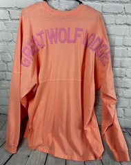 Spirit Jersey Great Wolf Lodge Peach Long Sleeve Shirt XL