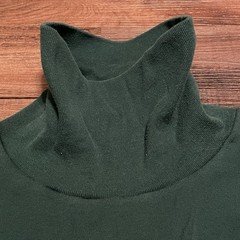 Vintage Polo Ralph Lauren XL Turtleneck Made in USA 90s Forest Green Red Pony