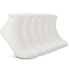 Women’s Ruffled Ankle Socks – Super Soft Breathable Frilly Socks for Mary Jan…