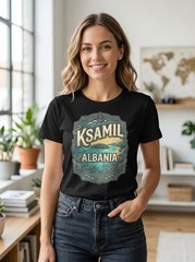 Ksamil Albania Turquoise Bay Graphic T-Shirt Unisex Travel Tee