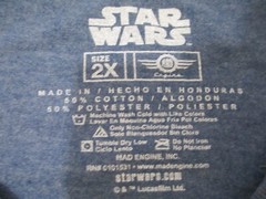 Star Wars T-Shirt Classic Logo Size 2X Lightweight Blend Material Blue NEW