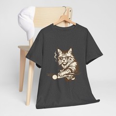 Lustige Katze Billard T-Shirt, Pool Katze Shirt, Billiard Cat Tee, Geschenk für