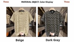 Men Luxury Fashion Trendy Diamond Ripped Hole Casual Summer Streetwear T-Shirt