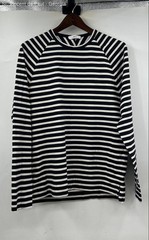 Mr. P Mr. Porter Long Sleeve Striped Tee Shirt Men’s Large White Black