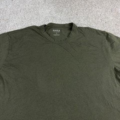 Paka Shirt Mens Medium Green Baby Alpaca Wool Blend Crew Neck Short Sleeve