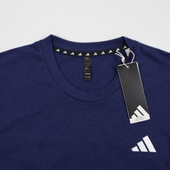 Adidas Men’s Breathable Crew Neck Short Sleeve Feel Ready Training Tee Blue L