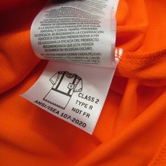 Carhartt Shirt Mens Medium Bright Orange Reflective Class 2 R Tech Performance