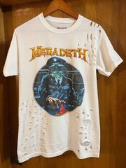 T-shirt white Megadeth unisex size XXL Catton