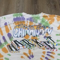 Chinatown Market Shirt Mens 2XL White Tie Dye Spiral Logo Back Hit Graphic Tee