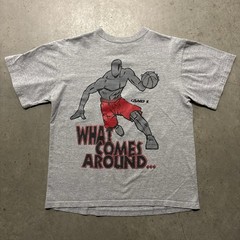 Vintage And1 Basketball Trash Talk Graphic T Shirt Youth L Fits Men’s S/M Grey