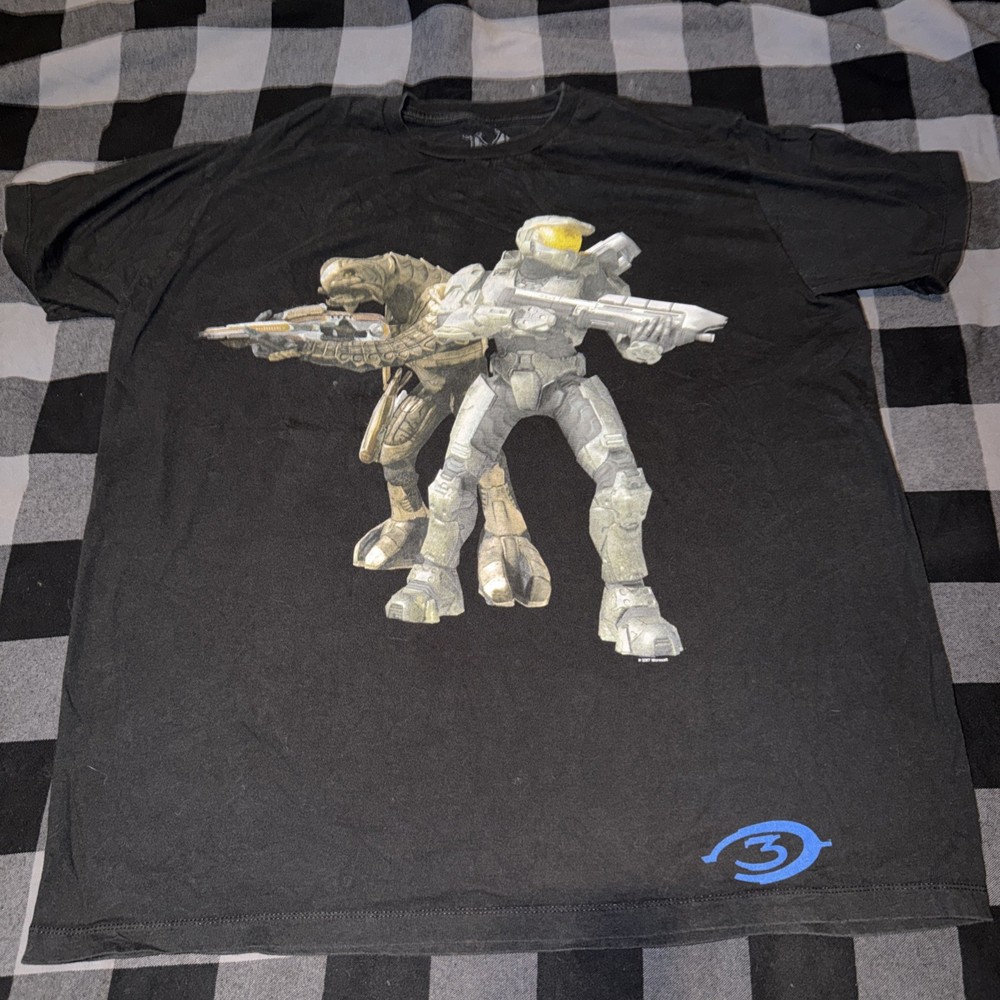 VTG Halo 3 2007 Master Chief Arbiter Bungie Microsoft Game Y2K Rare Shirt 2XL