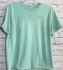 Costa Del Mar T-Shirt Mens Size XL Light Blue Crew Neck Short Sleeve Cotton Knit