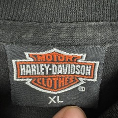 Men’s 1990 Harley Davidson 3D Emblem Made in USA Biker Earth Wizard T Shirt XL