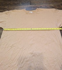 Fashion Gear Blank T-Shirt Men’s XL Brown Short Sleeve Made in USA Single Stitch