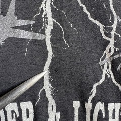 Vintage 1980s Desert Storm T-Shirt Single Stitch Distressed Gray Sz XL