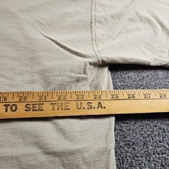 Vintage Russell Athletic Shirt Mens XL Beige Pro Cotton Blank Crew Tee Made USA
