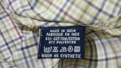 FRENCH CONNECTION Mens Shirt Checked Multicolour Casual Short Sleeve Striped L