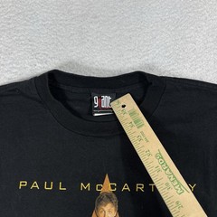 Vintage Paul McCartney US Tour T Shirt 2X Concert Jet Black Cotton 2005 Y2K