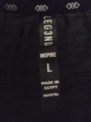Legend T-Shirt men L Gray Crew Short Sleeve