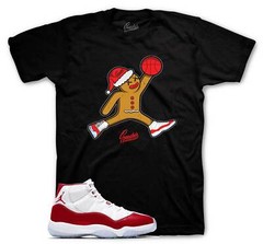 Shirt To Match Jordan 11 Cherry Varsity Red – Ginger-Air Sneaker Tees
