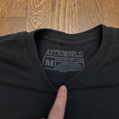 Travis Scott Astroworld Tour Wish You Were Here Tshirt 100% Double Sided Sz. L