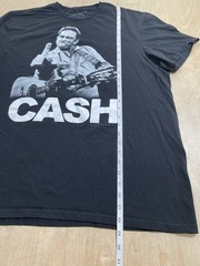 Johnny Cash Band Crew Neck Short Sleeve Graphic Shirt Mens Size XL Black
