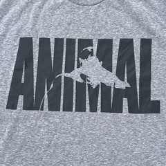 VTG Animal Pak “Built Not Born” Men’s Y2K Gray XL Soft T-Shirt Tee Bodybuilding