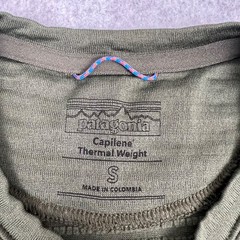 Patagonia Capilene Thermal Weight Shirt Men’s S Green Base Layer Long Sleeve