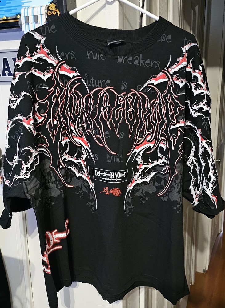 Civil Regime DeathNote Light’s Fatal Stare “Side By Side” Dungeon Tee 2XL