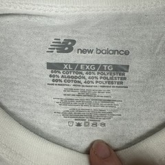 New Balance Flying NB Logo T-Shirt Mens XL White Short Sleeve Athletic NB3026-3