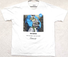 Outrank Brand Men’s 2XL White Graphic T Shirt Bag Verified Streetwear Hype Tee