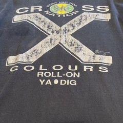Vintage Cross Colours Shirt 90’s Single Stitch Black T-shirt Size M/L *See Pics*