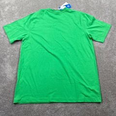 Adidas Mens Trefoil Ess Tee T Shirt Energy Green Logo Size L New