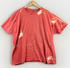 Goldtoe Men’s T Shirt XXL Destroyed Thrashed Sun Faded Orange Cotton
