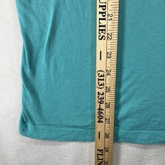 Nike Men’s Tee Short Sleeve Shirt Teal Blue Square Logo Swoosh Design Medium