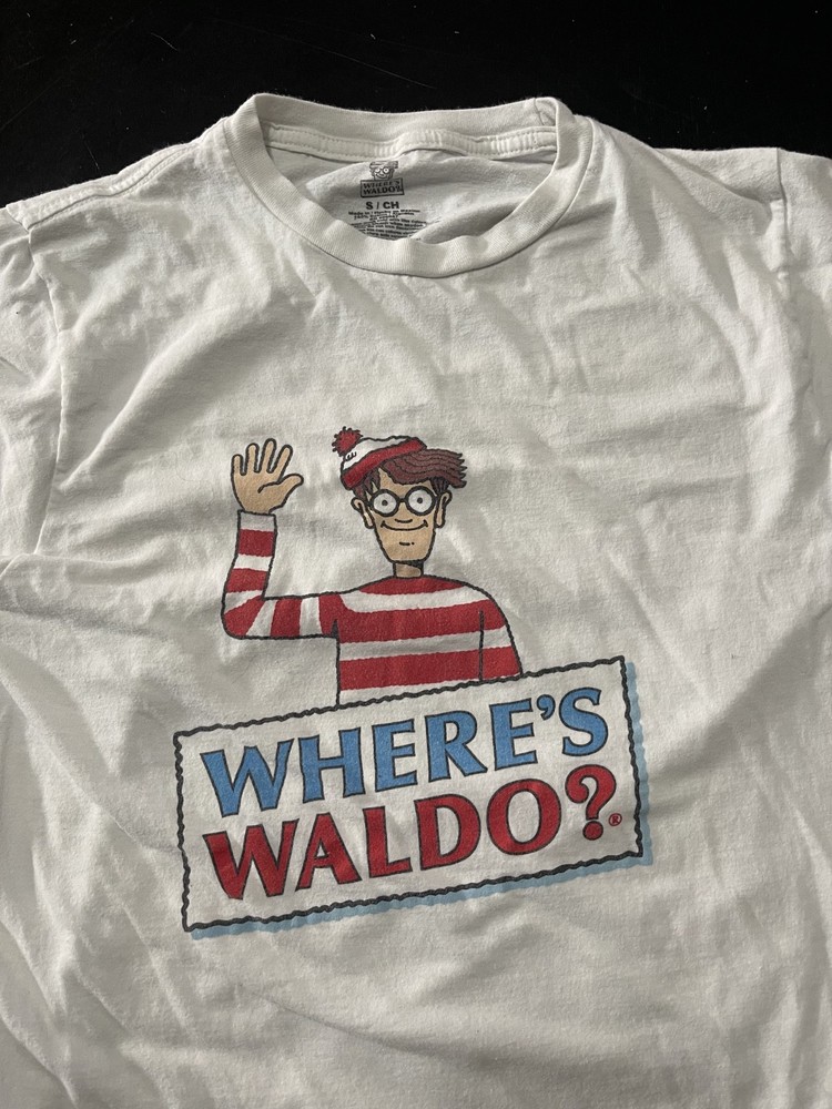 Where’s Waldo Official T-Shirt, White, Size: Small