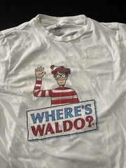 Where’s Waldo Official T-Shirt, White, Size: Small