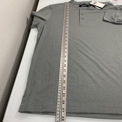 RLX Ralph Lauren Mens M Grey Henley Long Sleeve Shirt NEW Performance Wicking