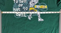 VTG AND1 Basketball Shirt Boys XL Green Graphic To Ball or Not To Streetwear Y2K