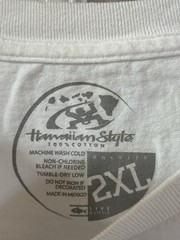 Hawaiian Style T-Shirt Men’s 2XL White Tropical Hula Girls Casual Outdoor